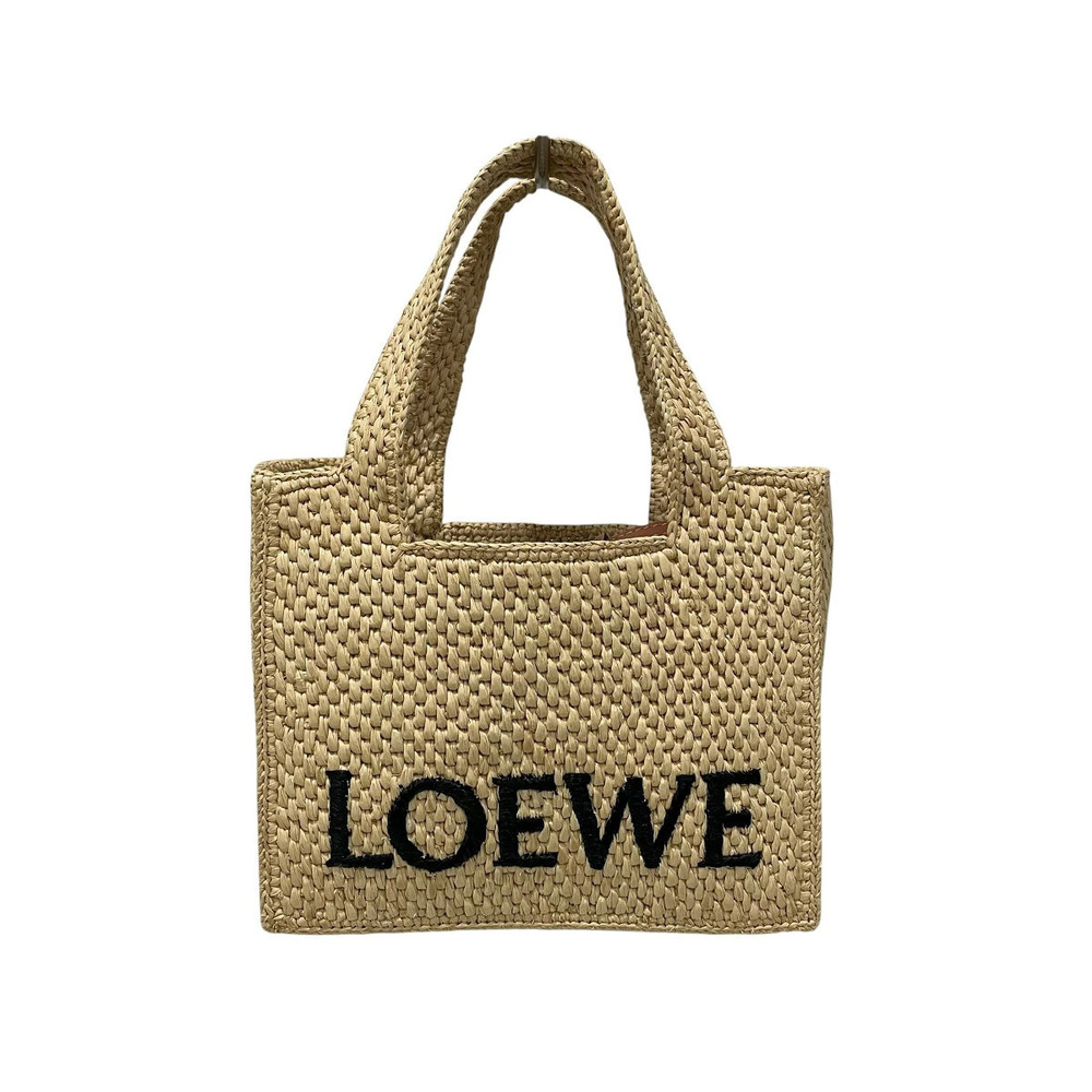 Loewe Basket Top Handle Bag Leather Beige Tan